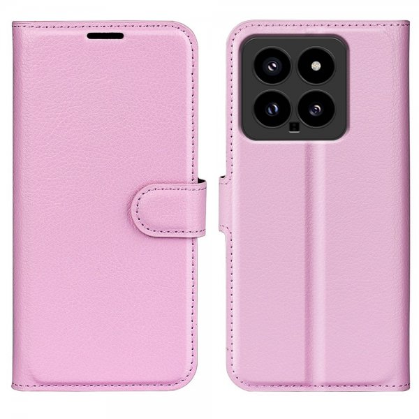 Xiaomi 14 Cover Litchi Rosa