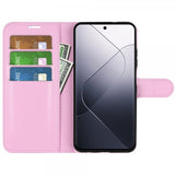 Xiaomi 14 Cover Litchi Rosa