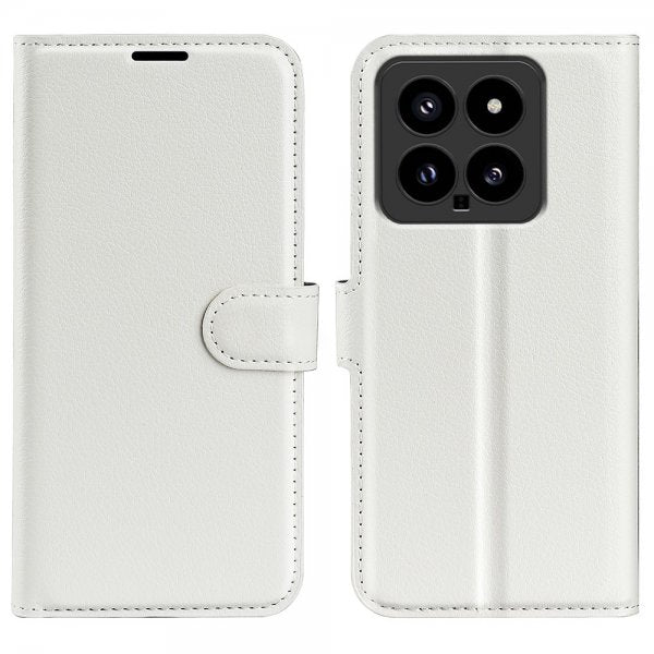 Xiaomi 14 Cover Litchi Hvid