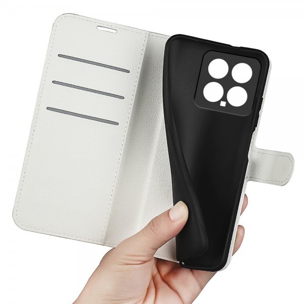 Xiaomi 14 Cover Litchi Hvid