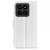 Xiaomi 14 Cover Litchi Hvid