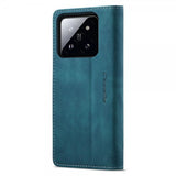 CaseMe Xiaomi 14 Flipcover Retro Blå