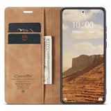CaseMe Xiaomi 14 Flipcover Retro Brun