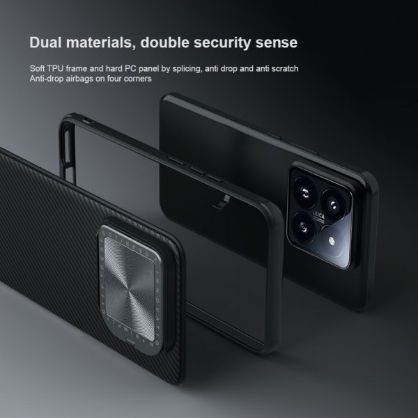 Nillkin Xiaomi 14 Cover CamShield Prop MagSafe Blå