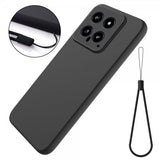 Xiaomi 14 Cover med rem Silikone Sort