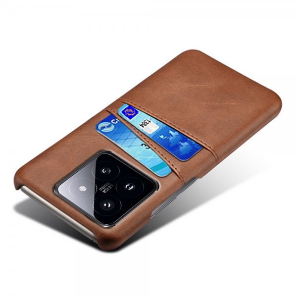 Xiaomi 14 Cover med to Kortlommer Brun