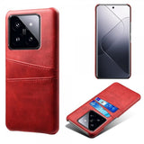 Xiaomi 14 Cover med to Kortlommer Rød