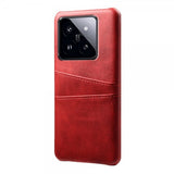 Xiaomi 14 Cover med to Kortlommer Rød