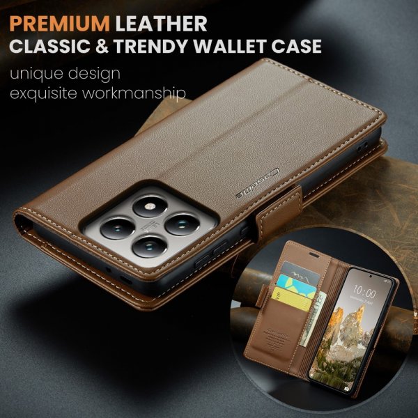 CaseMe Xiaomi 14T Cover 023 Series Brun