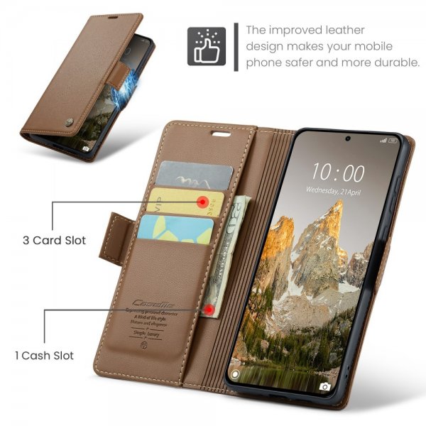 CaseMe Xiaomi 14T Cover 023 Series Brun