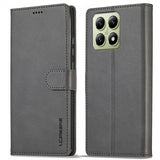 Lc.Imeeke Xiaomi 14T Cover med Kortlomme og Standfunktion Grå