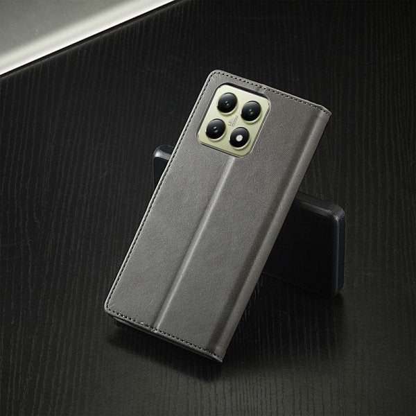 Lc.Imeeke Xiaomi 14T Cover med Kortlomme og Standfunktion Grå