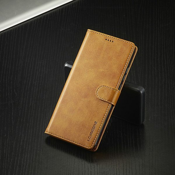 Lc.Imeeke Xiaomi 14T Cover med Kortlomme og Stativfunktion Lysebrun