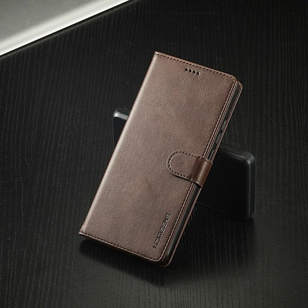 Lc.Imeeke Xiaomi 14T Cover med Kortlomme Standerfunktion Mørkebrun