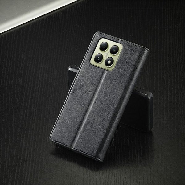 Lc.Imeeke Xiaomi 14T Cover med Kortlomme Stativfunktion Sort