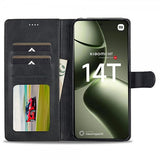 Lc.Imeeke Xiaomi 14T Cover med Kortlomme Stativfunktion Sort