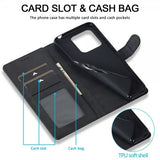 Lc.Imeeke Xiaomi 14T Cover med Kortlomme Stativfunktion Sort