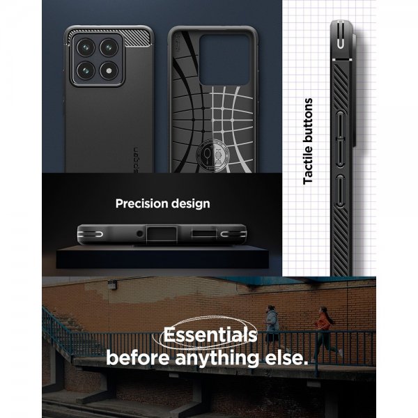 Spigen Xiaomi 14T Cover Rugged Armor Mat Sort