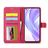 Lc.Imeeke Xiaomi Mi 11 Cover med Kortlomme Magenta