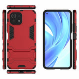 Xiaomi Mi 11 Lite Cover Armor Stativfunktion Rød