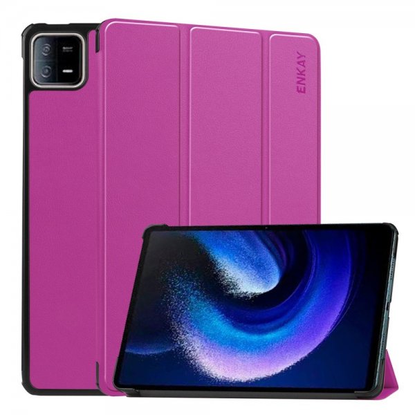 Enkay Xiaomi Pad 6 Etui Trifold Lilla