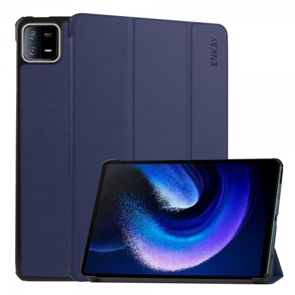 Enkay Xiaomi Pad 6 Etui Trifold Mørkeblå