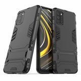 Xiaomi Poco M3 Cover Armor Stativfunktion Sort