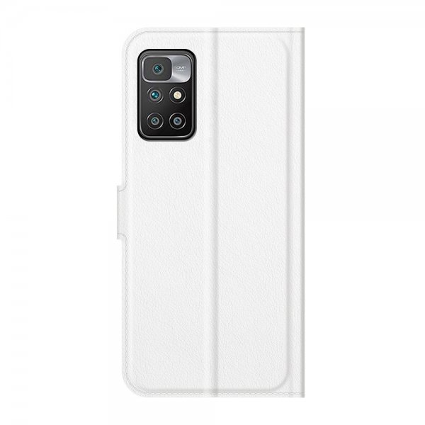 Xiaomi Redmi 10 Cover Litchi Hvid