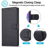 Lc.Imeeke Xiaomi Redmi 10C Etui med Kortlomme og Standfunktion Sort