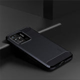 Mofi Xiaomi Redmi 10C Cover Børstet Kulfibertekstur Blå