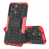 Xiaomi Redmi 12 Cover Dækmønster Stativfunktion Rød