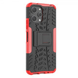 Xiaomi Redmi 12 Cover Dækmønster Stativfunktion Rød