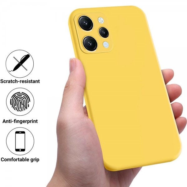 Xiaomi Redmi 12 Cover med Rem Silikone Gul