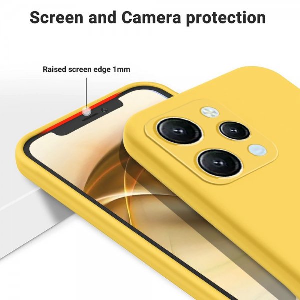 Xiaomi Redmi 12 Cover med Rem Silikone Gul