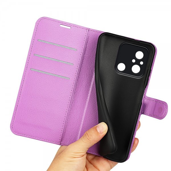 Xiaomi Redmi 12C Cover Litchi Lilla