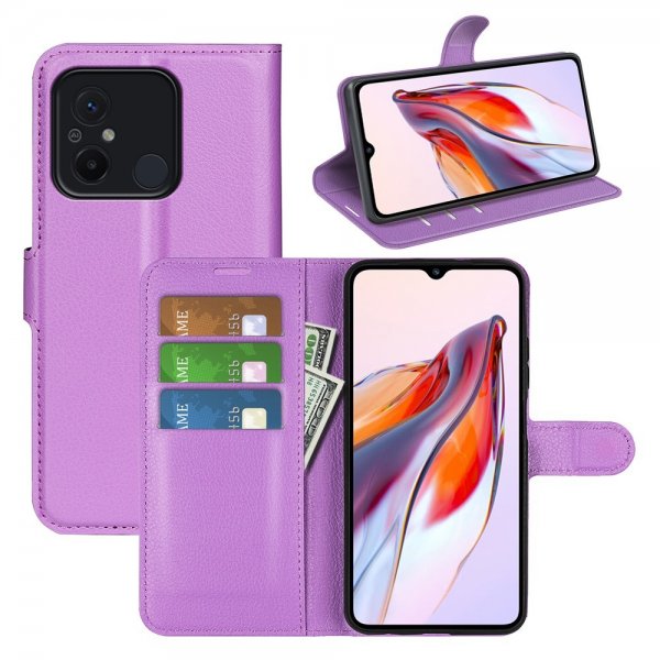 Xiaomi Redmi 12C Cover Litchi Lilla