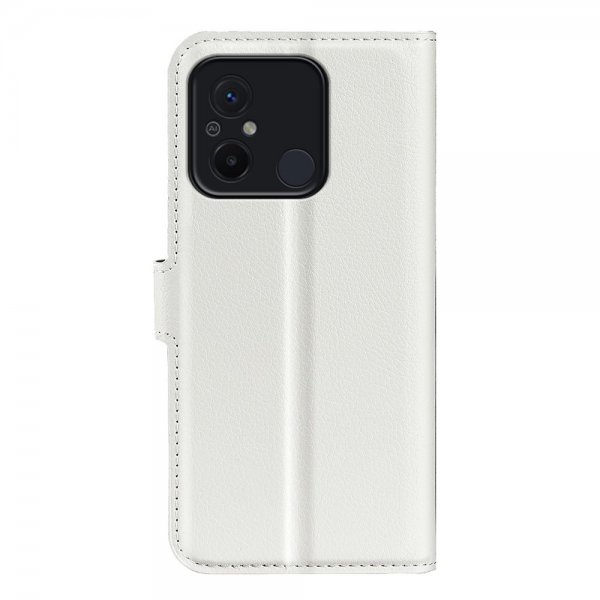 Xiaomi Redmi 12C Cover Litchi Hvid