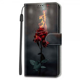 Xiaomi Redmi 12C Cover Motiv Brændende Rose