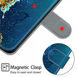 Xiaomi Redmi 12C Cover Motiv Glitter Sommerfugle