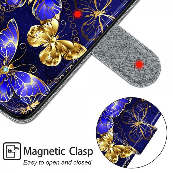 Xiaomi Redmi 12C Cover Motiv Gyldne Sommerfugle