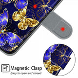 Xiaomi Redmi 12C Cover Motiv Gyldne Sommerfugle