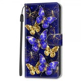 Xiaomi Redmi 12C Cover Motiv Gyldne Sommerfugle
