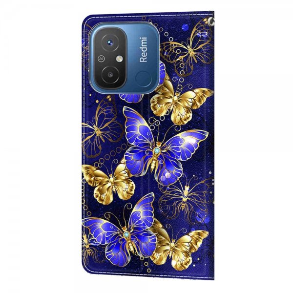 Xiaomi Redmi 12C Cover Motiv Gyldne Sommerfugle