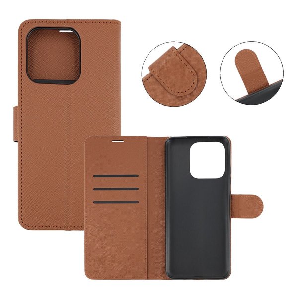 Xiaomi Redmi 12C Etui med Stativ Brun