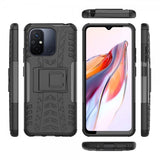 Xiaomi Redmi 12C Cover Dækmønster Stativfunktion Sort