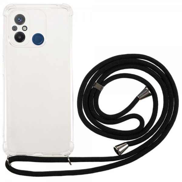 Xiaomi Redmi 12C Cover med Rem Transparent