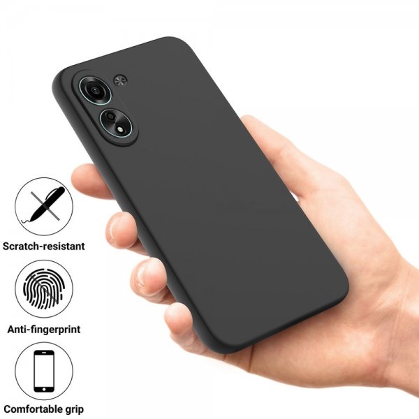 Xiaomi Redmi 13C Cover med Rem Silikone Sort