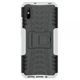 Xiaomi Redmi 9A Cover Dækmønster Stativfunktion Hvid
