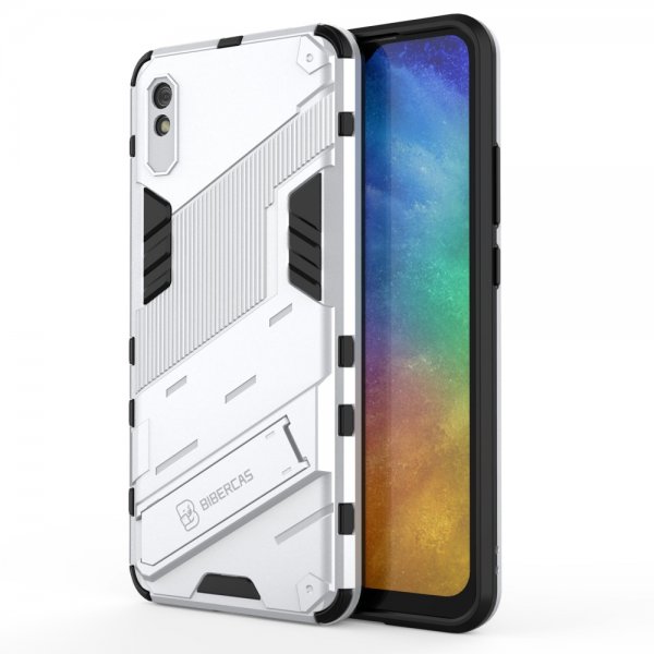 Xiaomi Redmi 9A Cover med Stativ Hvid
