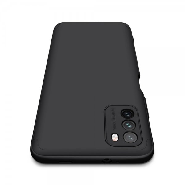 GKK Xiaomi Redmi 9T Cover Tredelt Sort